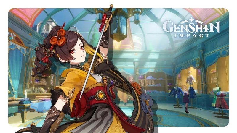 Chiori, thợ may Inazuma điều hành cửa hàng Chioriya tại khu Quartier Lyonnais, Fontaine