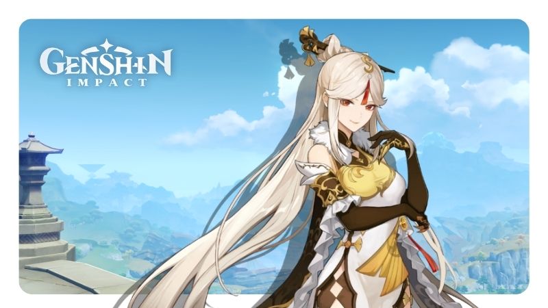 Ningguang, chủ nhân Quần Ngọc Các lơ lửng trên bầu trời Liyue