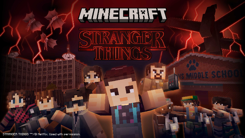 Minecraft hợp tác Stranger Things