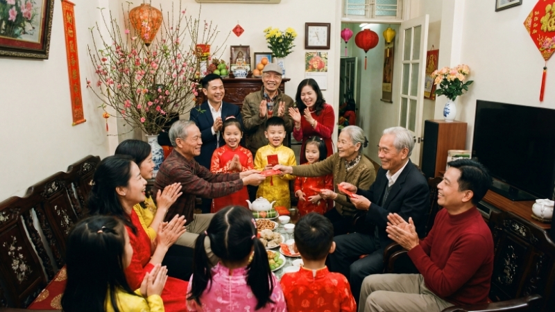 Tết là khoảnh khắc sum vầy, sẻ chia yêu thương bên gia đình