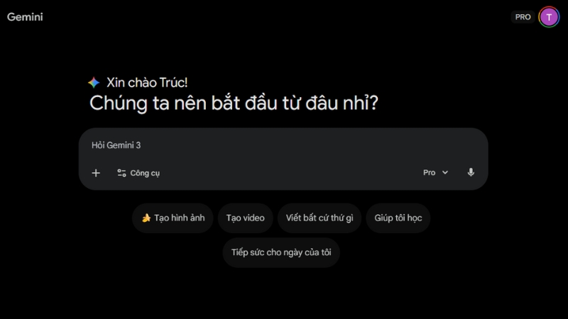 Truy cập vào Gemini AI của bạn