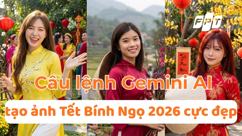 Top 7 c&acirc;u lệnh tạo ảnh Tết bằng AI cực đẹp năm 2026 B&iacute;nh Ngọ