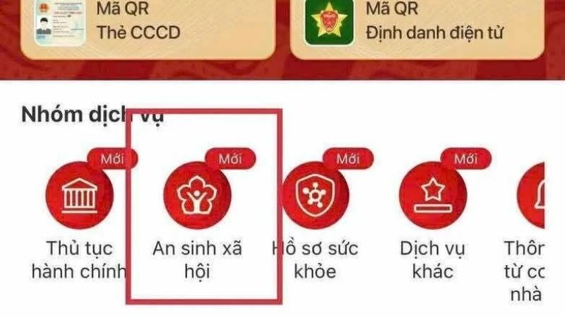 Nhận quà Tết nguyên đán 2026 trên VNeID qua tài khoản an sinh xã hội