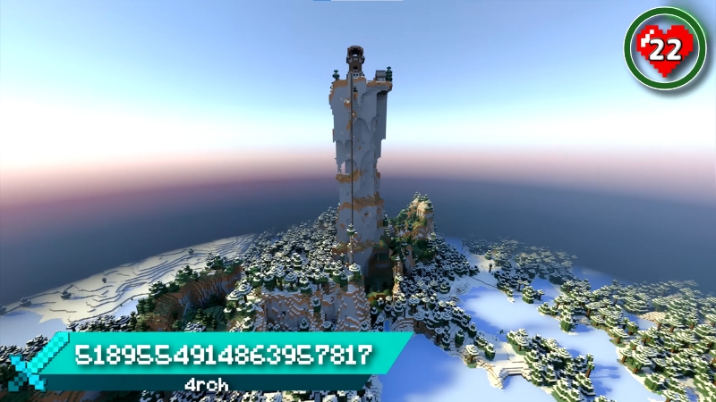 Tiền đồn Pillager với view đẹp nhất Minecraft