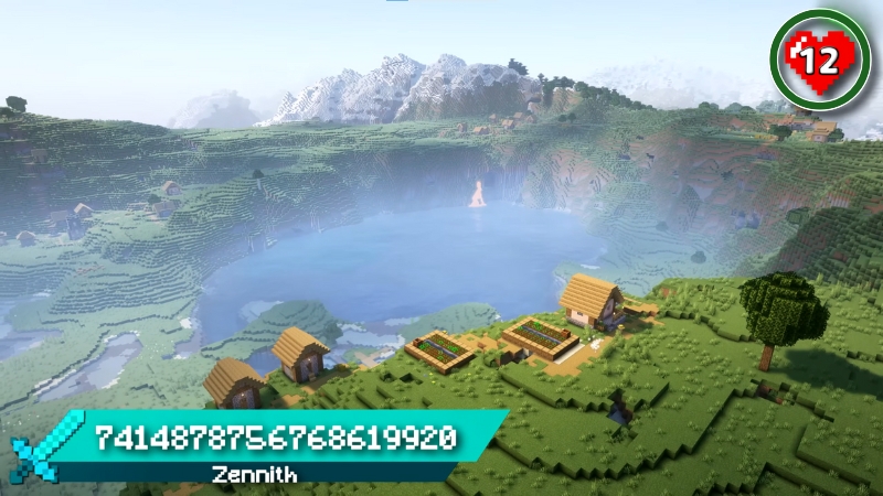 Bốn làng cùng nhìn ra lòng hồ trong vắt