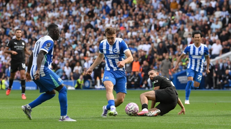 Brighton từng thắng 2-1 trước Man City vào cuối tháng 8 năm ngoái