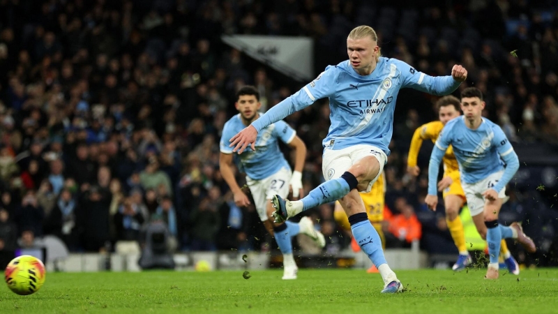 aaland mở tỉ số trên chấm 11m