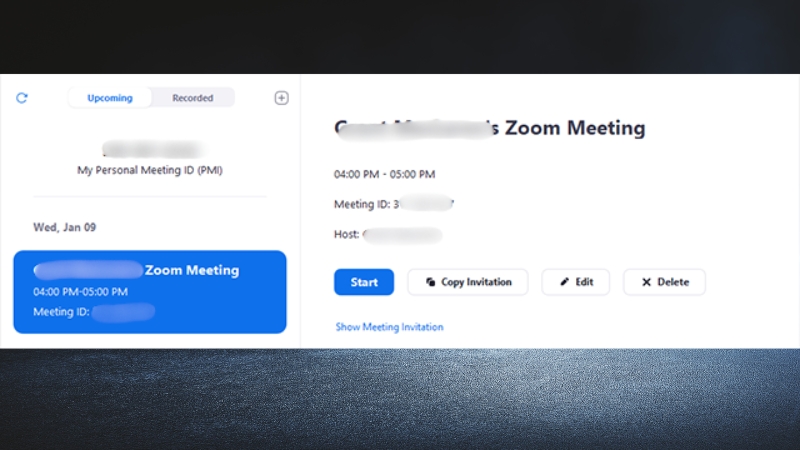 Nhấn Copy Invitation để sao chép thông tin rồi gửi đi