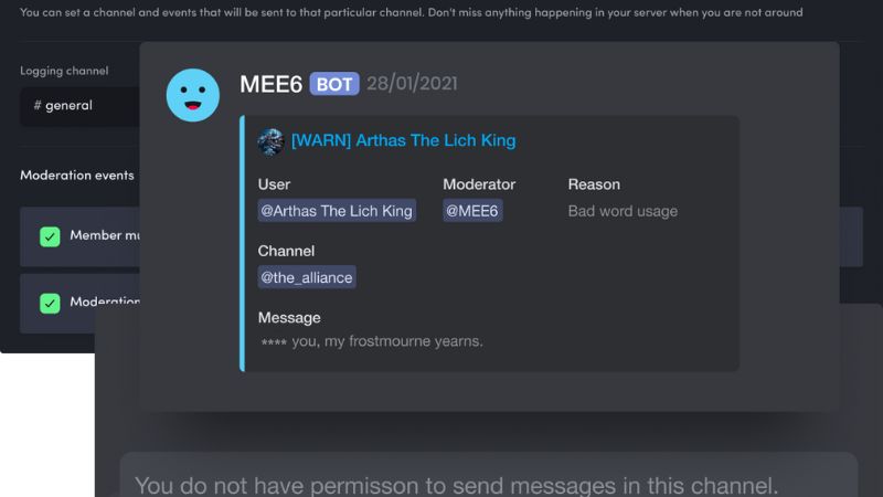 Tích hợp Bot Discord MEE6 để tự động hóa quản lý máy chủ hiệu quả