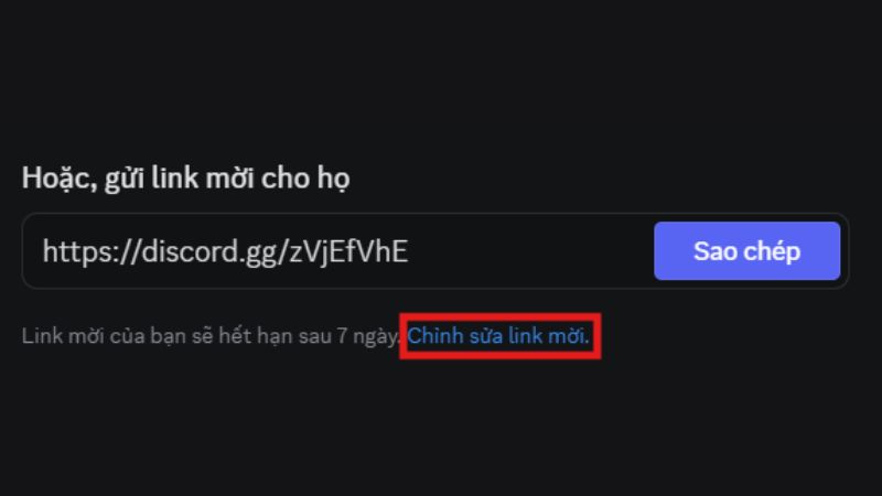 Có thể mời trực tiếp hoặc gửi link mời riêng