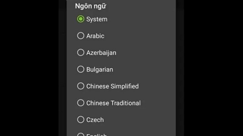 Hệ thống hỗ trợ đa ngôn ngữ của ZArchiver