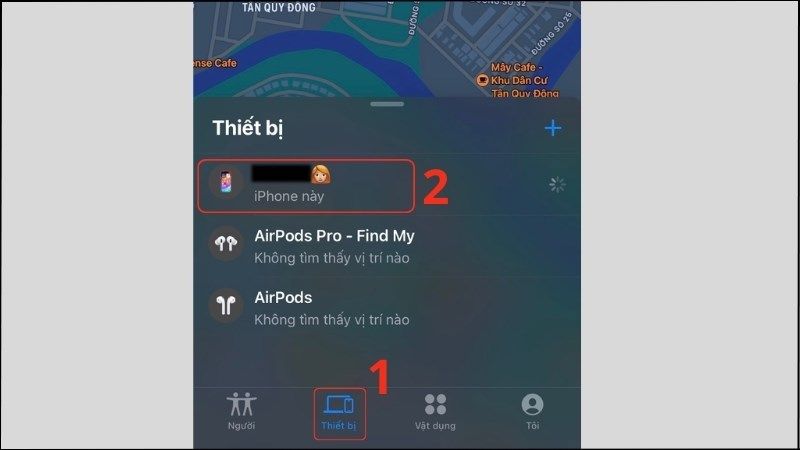 Xem vị trí thiết bị thất lạc