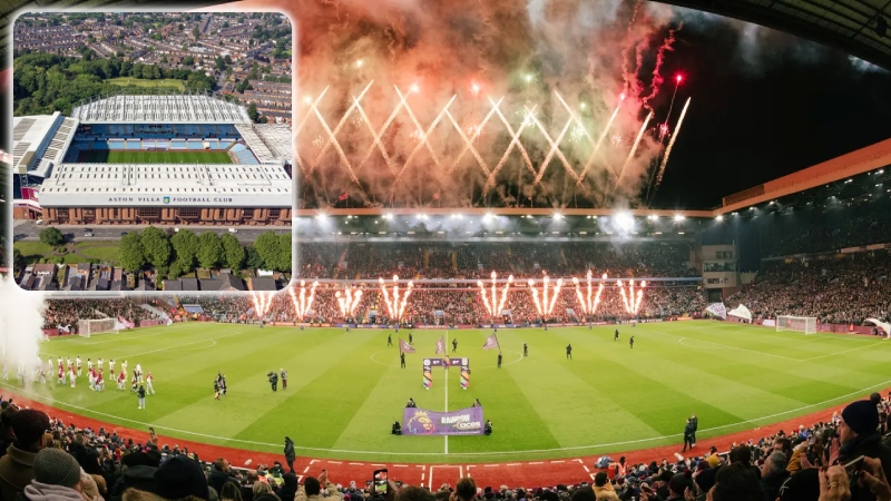 Villa Park là điểm đến yêu thích của fan vũ cuồng nhiệt bóng đá truyền thống Anh