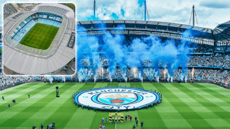 Etihad là sân bóng đá vừa hiện đại, vừa đầy kiêu hãnh của nửa xanh thành Manchester