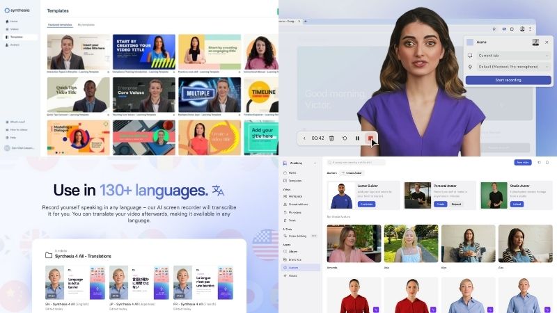 Những tính năng nổi bật của Synthesia