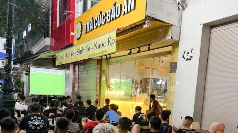 Quán Trà Cúc Bảo An là địa điểm lý tưởng để xem bóng đá tại Hải Phòng