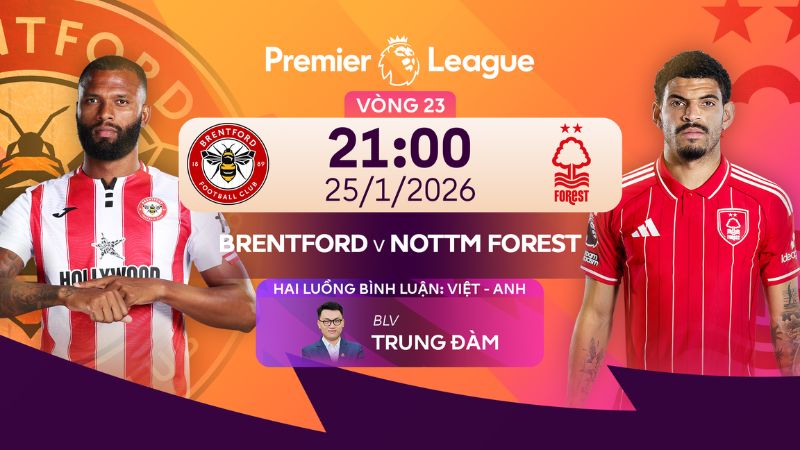 Nhận định Brentford vs Nottingham 21h00 25/01 tại Ngoại hạng Anh