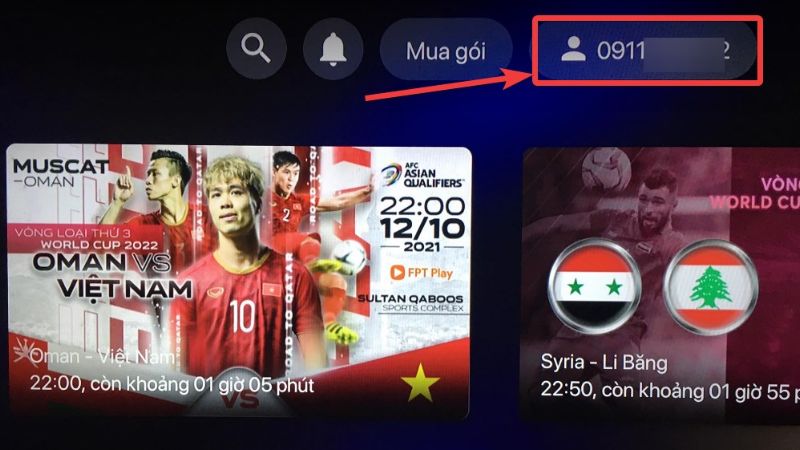 Đăng nhập tài khoản bằng số điện thoại