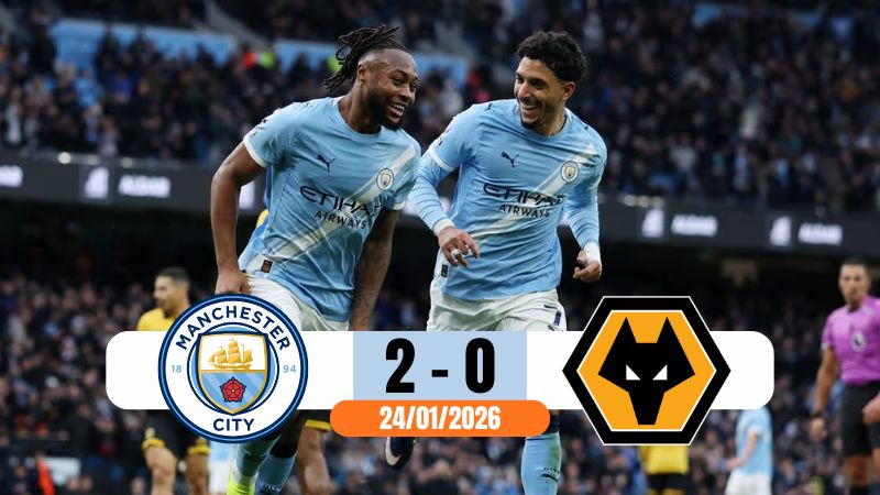 Phong độ gần đây của Man City tại các đấu trường đầu năm 2026