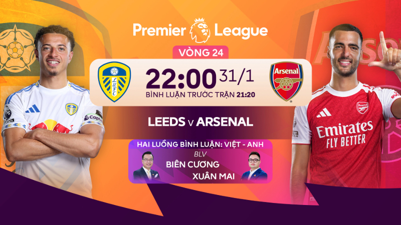 Nhận định Leeds vs Arsenal (22:00 ng&agrave;y 31/01) - Ph&aacute;o thủ quyết săn 3 điểm
