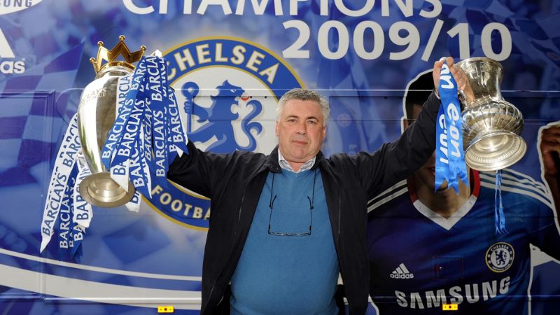 Carlo Ancelotti và cú đúp lịch sử cho Chelsea