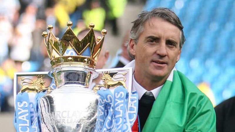 Roberto Mancini và cúp vô địch Ngoại hạng Anh 2011/12