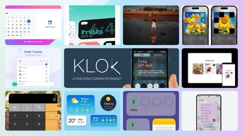 Một số tiện ích widget phổ biến hiện nay