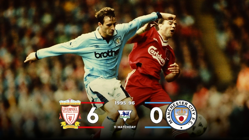 Liverpool giành chiến thắng đậm 6-0 trước Manchester City ở mùa giải 1995/96