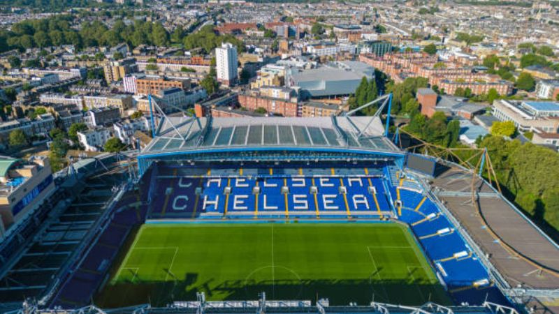 Góc nhìn toàn cảnh sân vận động Stamford Bridge