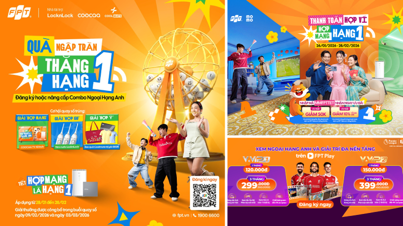 Khuyến m&atilde;i lắp mạng FPT th&aacute;ng 2/2026: Tết nhận qu&agrave; ngập tr&agrave;n