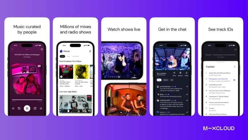 Mixcloud lý tưởng cho người yêu thích nhạc DJ và chương trình phát thanh dài