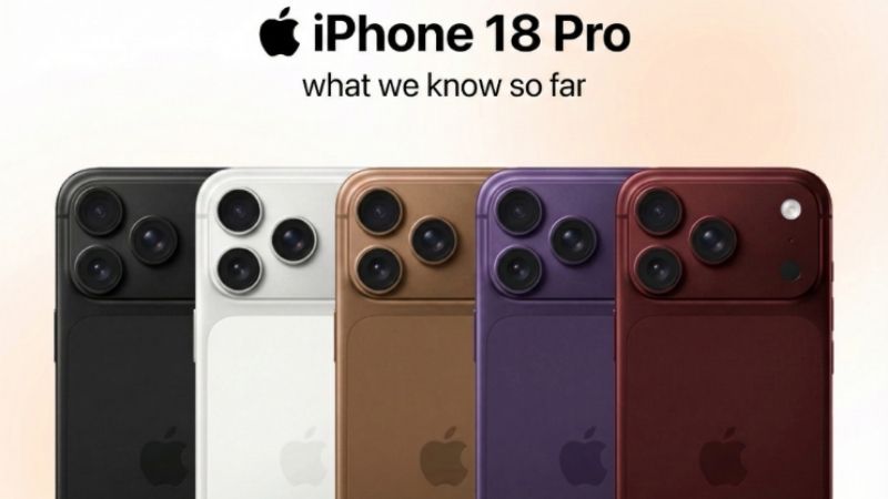 Những màu sắc được đồn đoán sẽ xuất hiện trên iPhone 18 Pro