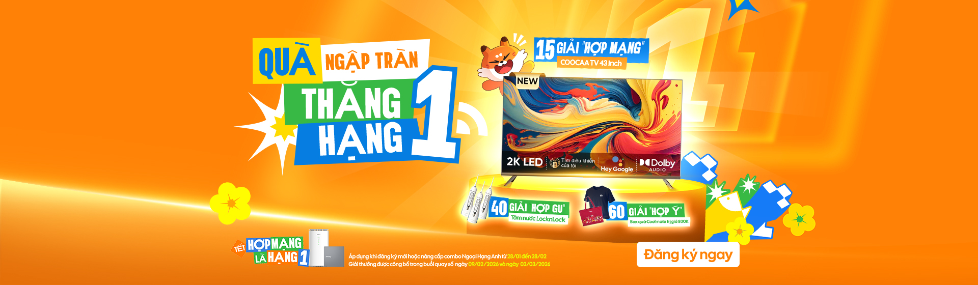 Tết 2026 rinh qu&agrave; hạng 1