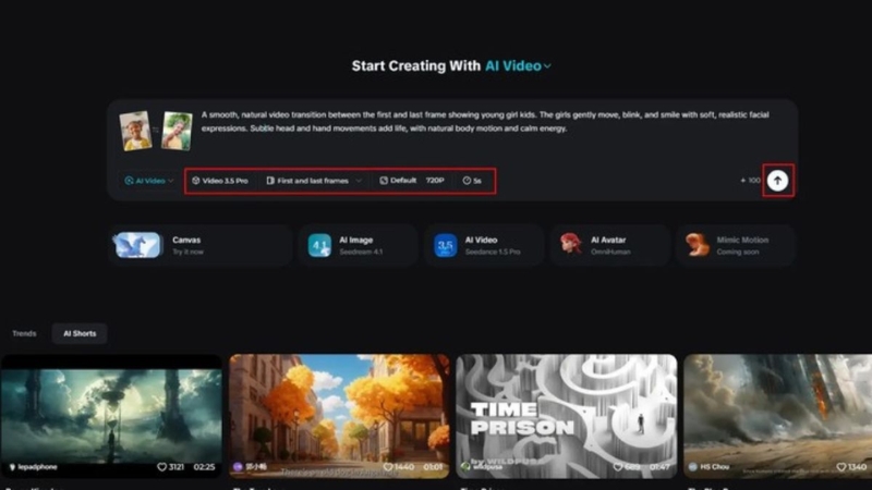 Thực hiện tải tài liệu tham chiếu lên Seedance 2.0