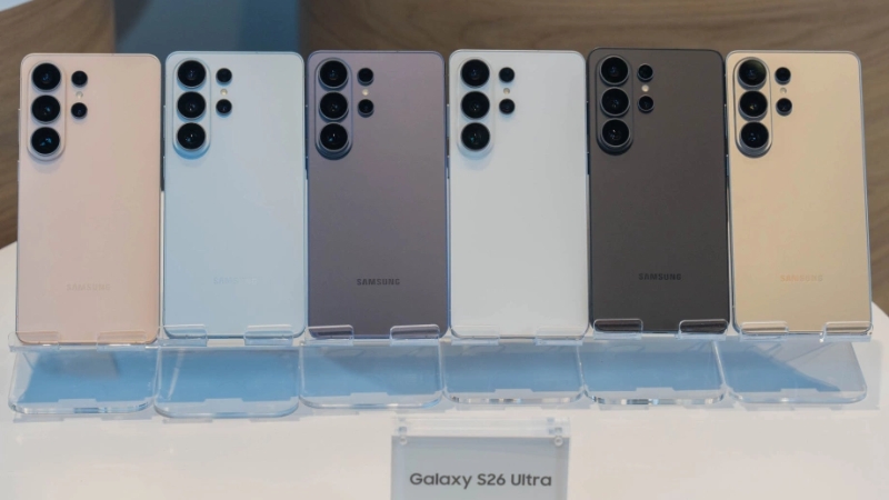 Màu sắc của Samsung S26 Ultra