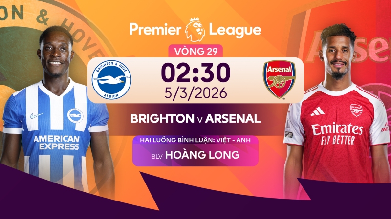 Nhận định Brighton vs Arsenal (02h30 ng&agrave;y 05/03): Củng cố ng&ocirc;i đầu