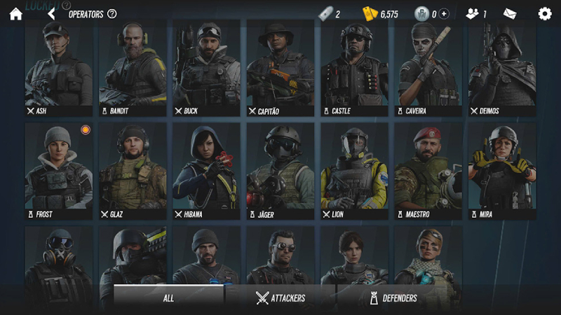 Các nhân vật trong Rainbow Six Mobile có trang bị và kỹ năng riêng