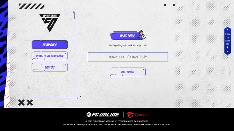 Trang nhập code FC Online (FO4) chính thức