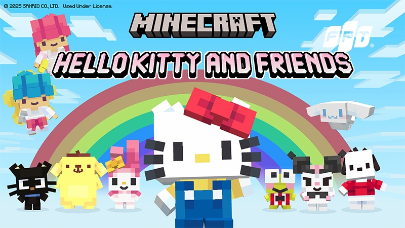 C&aacute;ch tải v&agrave; chơi Minecraft Hello Kitty and Friends