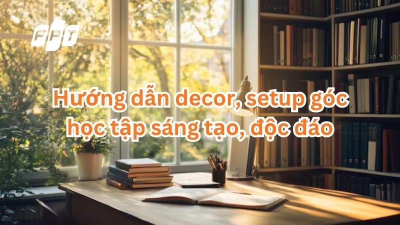 Hướng dẫn decor, setup g&oacute;c học tập s&aacute;ng tạo, độc đ&aacute;o
