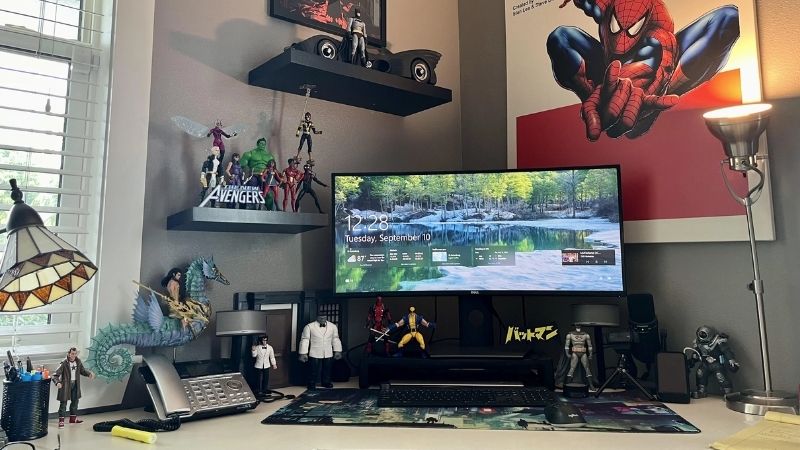 Setup góc học tập với mô hình cá tính cho nam