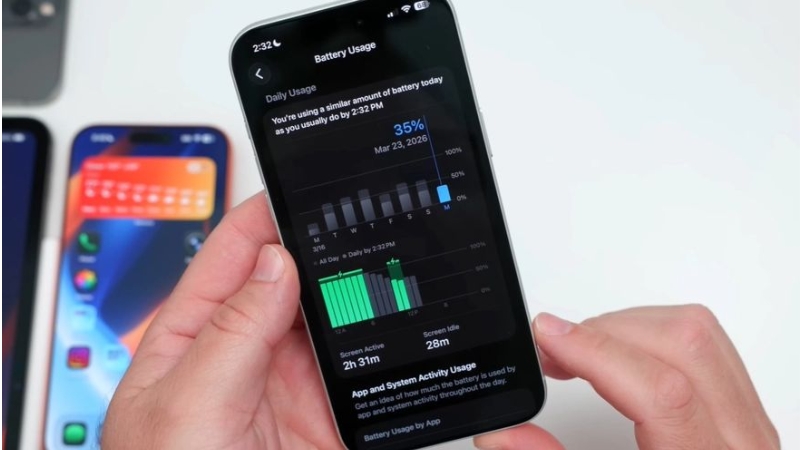 Hiệu năng pin của iOS 26.4