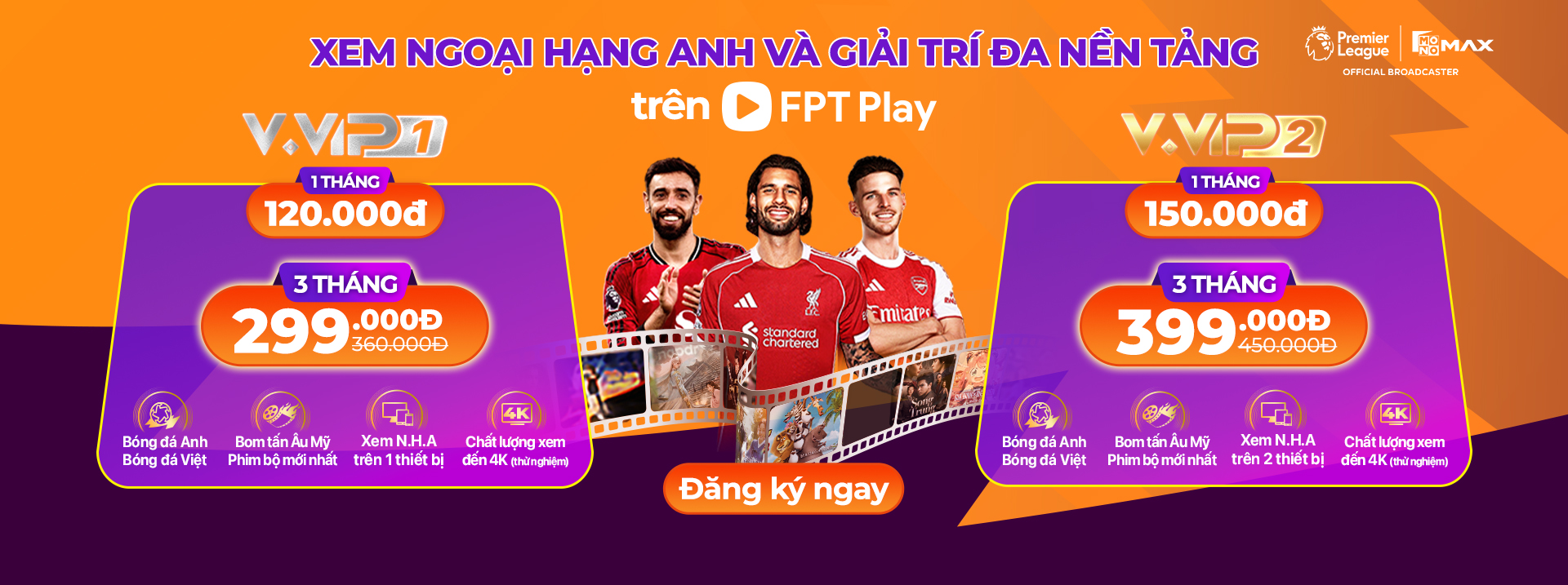 Banner gói FPT Play VVIP 3 tháng