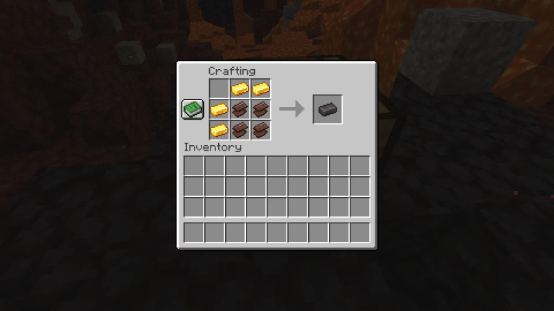 Chế tạo Netherite trong Minecraft cần 4 Mảnh vụn cổ đại và 4 Thỏi vàng