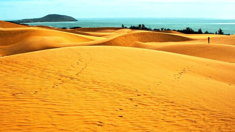 Khung cảnh nên thơ tại đồi cát Mũi Né