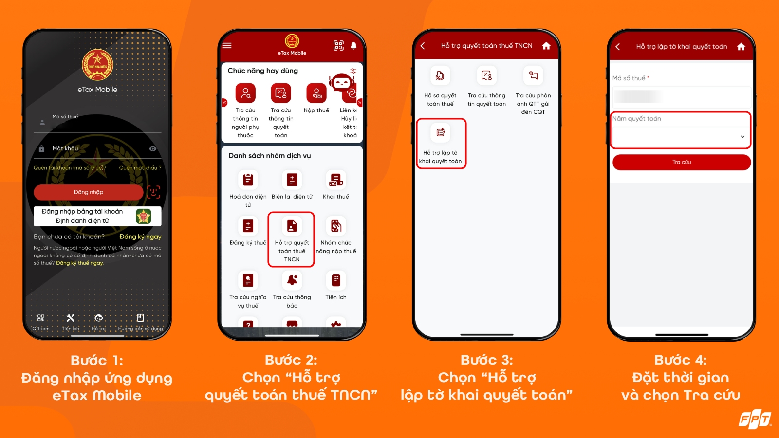 Hướng dẫn cách tra cứu số tiền hoàn thuế TNCN qua app eTax Mobile