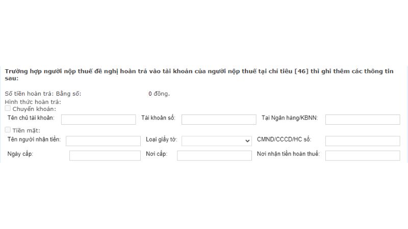 Lựa chọn hình thức nhận tiền hoàn thuế khi có số thuế nộp thừa