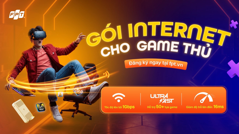 G&oacute;i Internet F-Game: Tốc độ cao, tối ưu cho game thủ