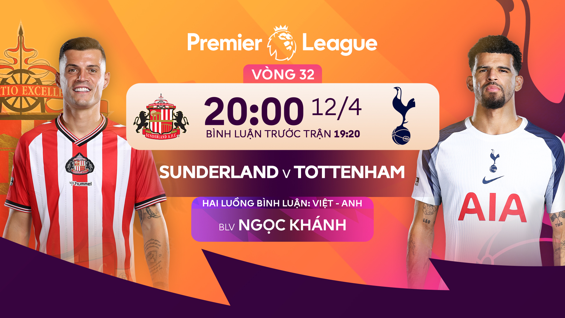 Nhận định Sunderland vs Tottenham (20:00 ng&agrave;y 12/4)