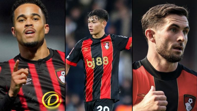 Justin Kluivert, Julio Soler, Lewis Cook bỏ ngỏ khả năng ra sân